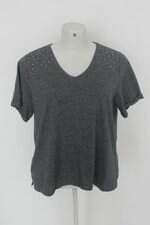Blusa renner feminina cinza com Aplique