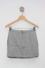Saia feminina cinza com Forro