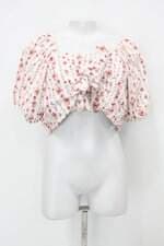 Blusa cropped renner feminina floral com Franzido