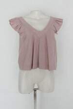 Blusa nuqi feminina rosa com Pregas