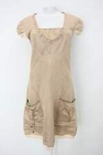 Vestido saad feminino dourado com Babado