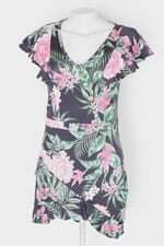 Vestido idhok feminino preto estampado