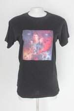 Camiseta feminina preta com Silk