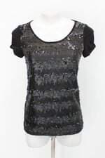 Blusa only feminina preta com Paetê