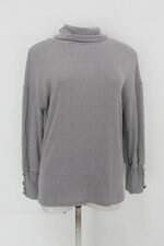 Blusa de tricot feminina cinza
