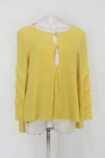 Blusa charry feminina amarela com Pregas