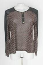 Blusa geração livre feminina estampada com Barra Mullet e Transparência
