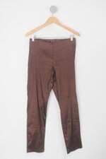 Calça de tecido feminina marrom