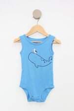 Body Infantil carters azul com Silk 