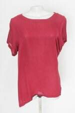 Blusa feminina vinho com Assimetria
