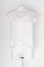 Regata feminina branca com Renda e Forro