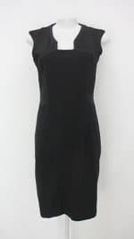 Vestido p. a concept feminino preto com Forro e Recortes