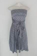 Vestido feminino estampado com Faixa na Cintura