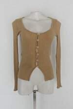 Cardigan costume feminino bege