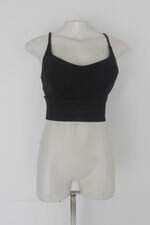 Top handbook feminino preto com Bojo
