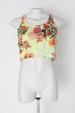 Blusa cropped c&a feminina floral