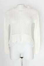 Blusa renner feminina off-white com Transparência