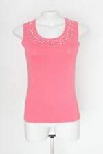 Regata feminina rosa com Bordado