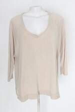 Blusa renner marfinno feminina bege com Fenda