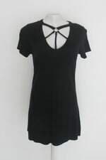 Vestido slk feminino preto com Tiras