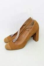 Scarpin regina rios feminino marrom com Hotfix