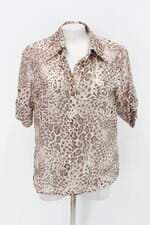 Blusa silvia tcherassi feminina animal print com Transparência