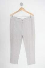 Calça de tecido collins feminina cinza
