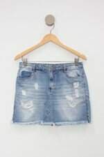 Saia Jeans renner feminina azul