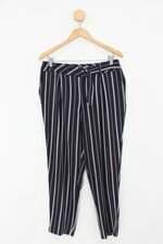 Calça de tecido nine eight feminina estampada com Faixa na Cintura