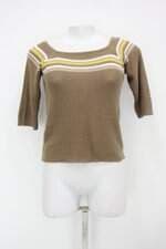 Top cropped saes tricot feminino estampado