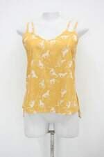 Regata morena rosa feminina amarelo estampado