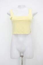 Blusa Cropped Alessa feminino amarelo
