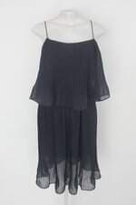 Vestido riachuelo feminino azul com Sobreposição