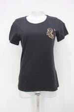 Blusa maria filo feminina preta com Bordado