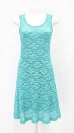 Vestido kerics feminino azul com Renda