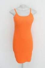 Vestido feminino laranja neon com Bojo