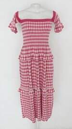 Vestido feminino rosa estampado