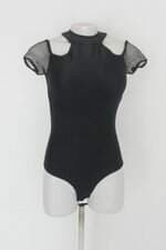 Body feminino preto com Tule e Bojo