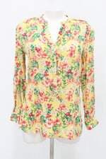 Camisa renner feminina amarela floral 