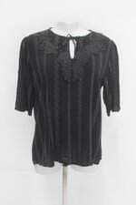 Blusa by for ma feminina preta com Renda