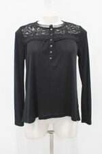 Blusa m.nacional feminina preta com Renda