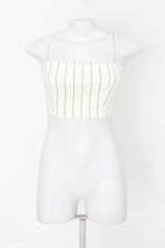cropped just be feminina bege com Barra Mullet