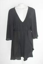 Vestido feminino preto com Forro
