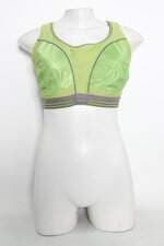 Top Esportivo feminino verde com Recortes