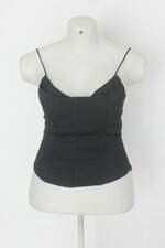 Regata Corset viva vida feminina preta com Hotfix e Forro