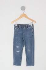 Calça jeans Infantil uniqlo azul com elástico no cós