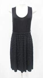 Vestido Menina&Meninas feminino preto com Babado