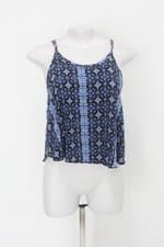 Regata revamped feminina azul estampada