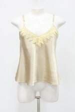 Regata feminina dourado com Renda