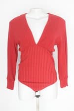 Body forum feminino vermelho